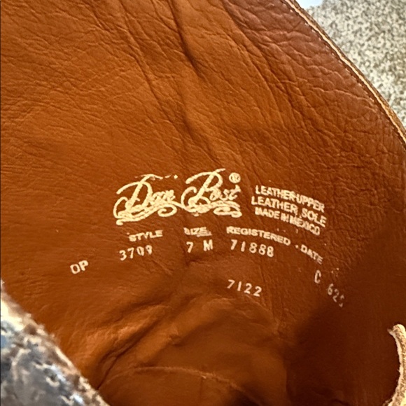 Dan Post Tan Leather Boots - Picture 2 of 11